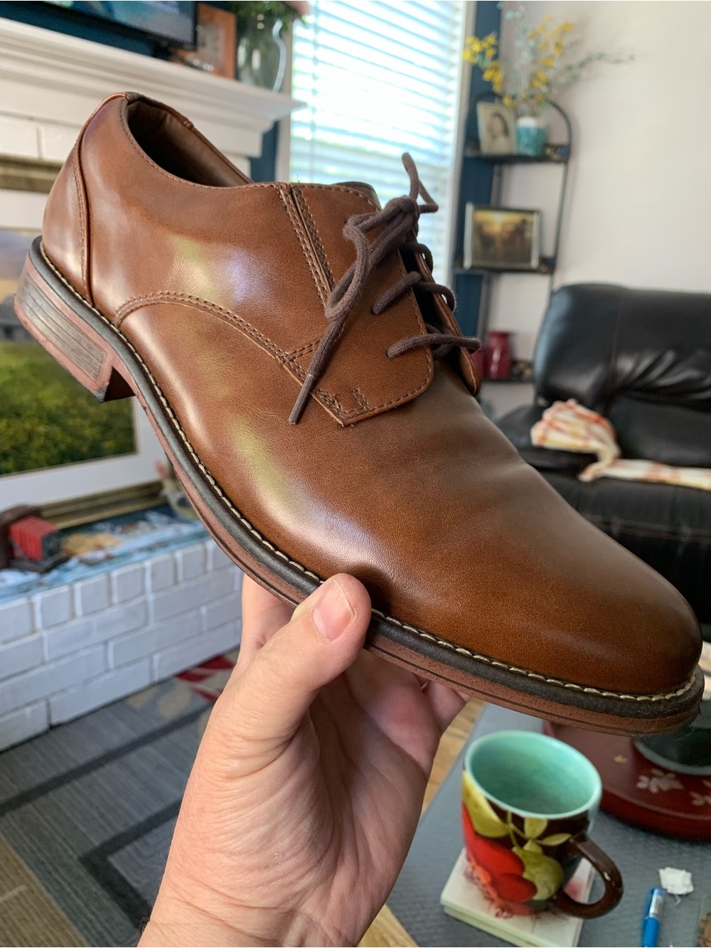 Dockers Fairway Men’s Oxfords 90-36896 in Mahogany Brown, Size: 9.5 Medium
